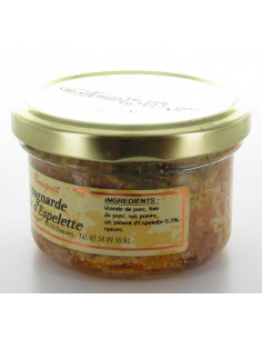 Terrine campagnarde aux piment doux d'espelette 80g 2