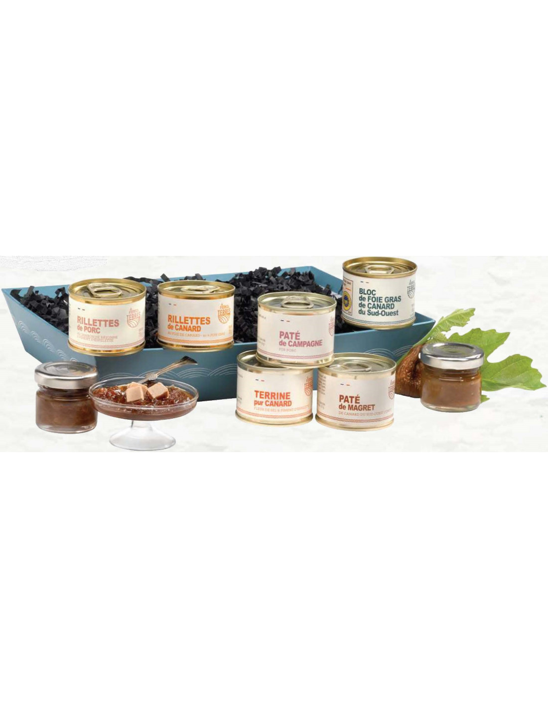 Tournée des Gourmands - coffret cadeau foie gras, rillettes et terrines