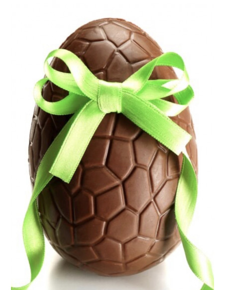 ŒUF de Pâques LAIT et NOIR GARNI 200g DANS BOITE