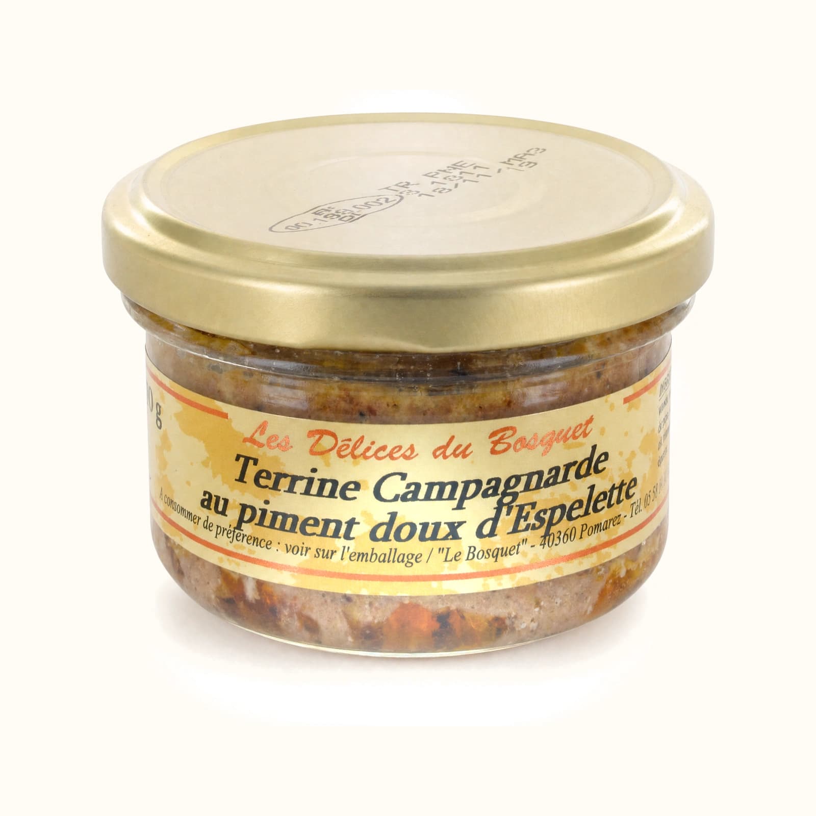 Terrine de canard au piment doux d’Espelette 70 g