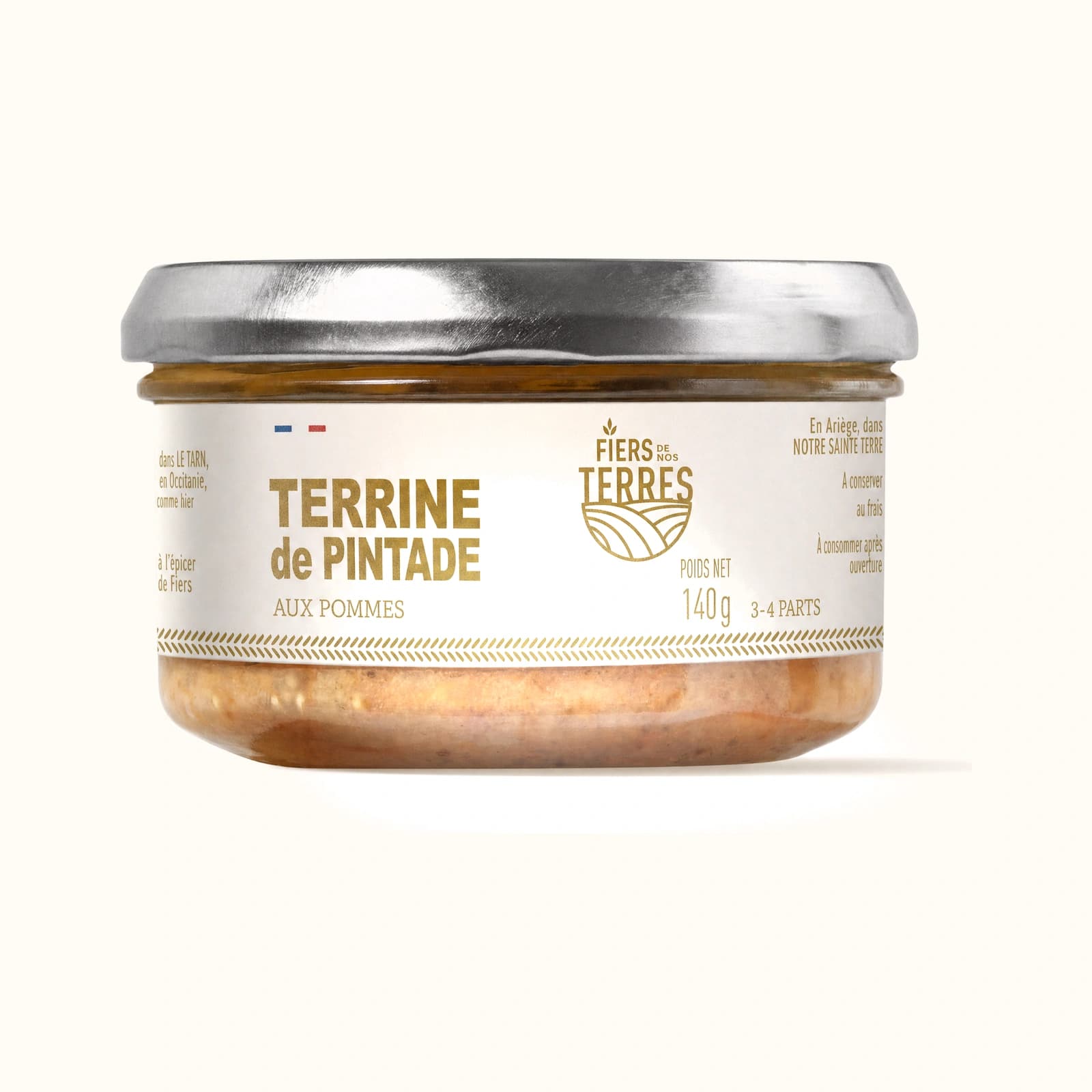 Terrine de Pintade à la pomme 140 g